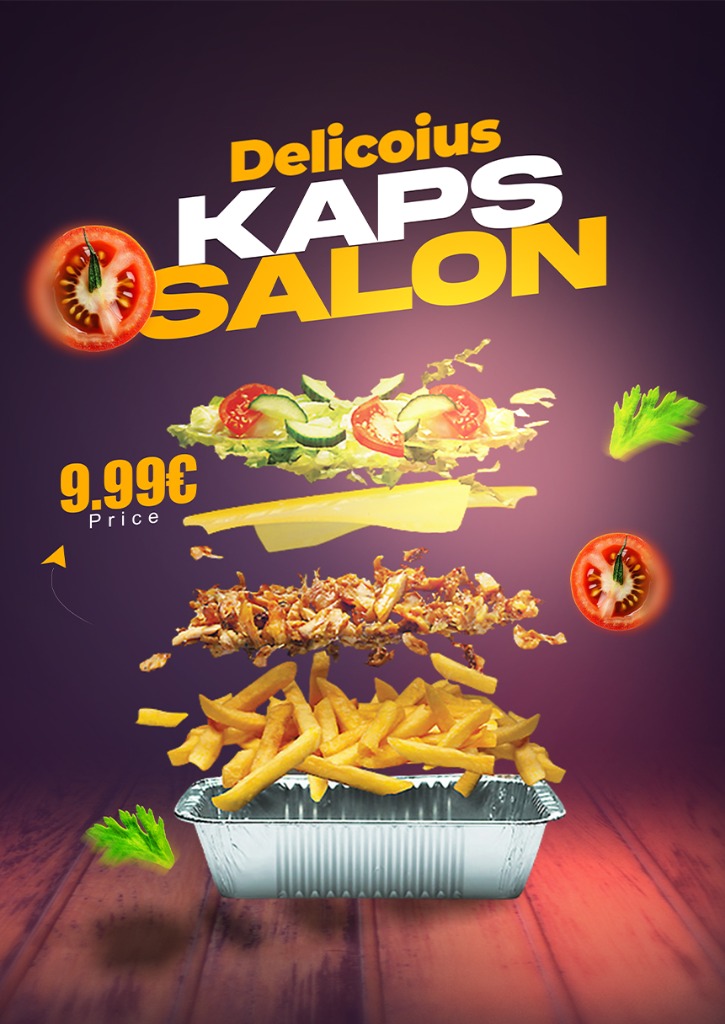 Delicious Kapsalon Food Poster